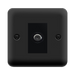 Click Deco Plus Matt Black Satellite Socket DPMB156MBK