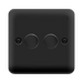 Click Deco Plus Matt Black 2G LED Dimmer Switch DPMB162