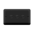 Click Deco Plus Matt Black 3G LED Dimmer Switch DPMB163