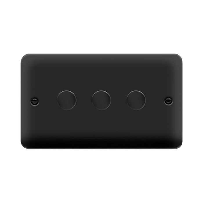 Click Deco Plus Matt Black 3G LED Dimmer Switch DPMB163