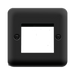 Front view of Scolmore DPMB311 New Media Euro plate