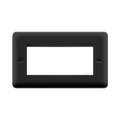 Front view of Scolmore DPMB312 New Media Euro plate