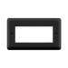 Front view of Scolmore DPMB312 New Media Euro plate