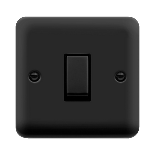 Click Deco Plus Matt Black 1G Light Switch DPMB411BK