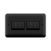 Click Deco Plus Matt Black 6G Light Switch DPMB416BK