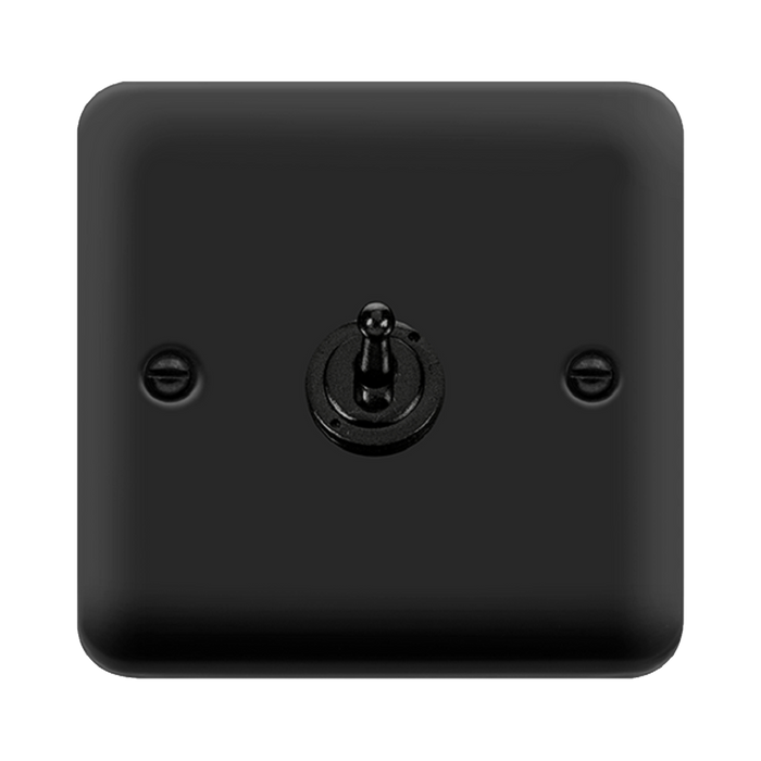 Click Deco Plus Matt Black 1G Toggle Switch DPMB421