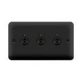 Click Deco Plus Matt Black 3G Toggle Switch DPMB423