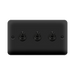 Click Deco Plus Matt Black 3G Toggle Switch DPMB423