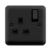 Click Deco Plus Matt Black 13A Single Socket DPMB535BK