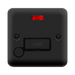 Click Deco Plus Matt Black 13A Fused Connection Unit with Neon and Flex DPMB553BK