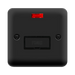 Click Deco Plus Matt Black 13A Unswitched Spur with Neon DPMB753BK