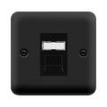 Click Deco Plus Matt Black Cat5e Data Socket DPMBRJ45BK