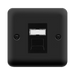 Click Deco Plus Matt Black Cat5e Data Socket DPMBRJ45BK