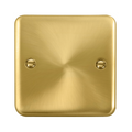 Click Deco Plus Satin Brass Single Blank Plate DPSB060