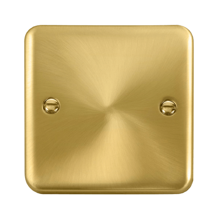 Click Deco Plus Satin Brass Single Blank Plate DPSB060