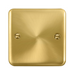 Click Deco Plus Satin Brass Single Blank Plate DPSB060