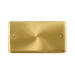 Click Deco Plus Satin Brass Double Blank Plate DPSB061