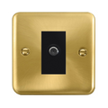 Click Deco Plus Satin Brass Satellite Socket DPSB156MBK
