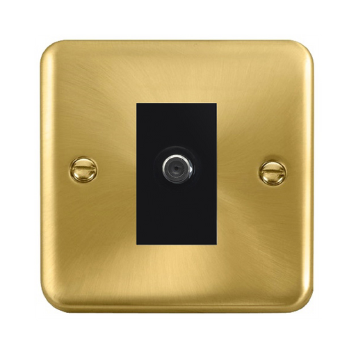 Click Deco Plus Satin Brass Satellite Socket DPSB156MBK