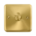 Click Deco Plus Satin Brass 1G LED Dimmer Switch DPSB161