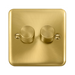 Click Deco Plus Satin Brass 2G LED Dimmer Switch DPSB162