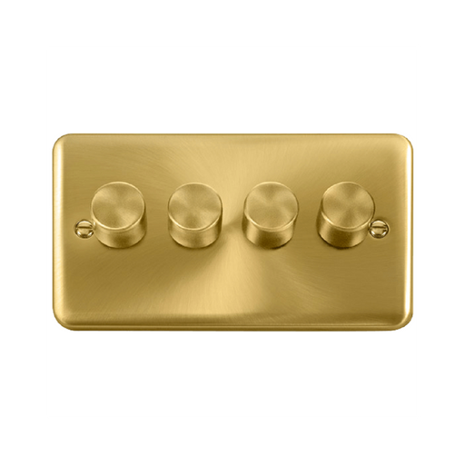 Click Deco Plus Satin Brass 4G LED Dimmer Switch DPSB164