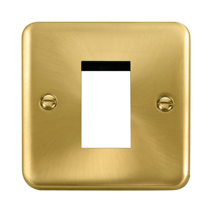 Front view of Scolmore DPSB310 New Media Euro plate