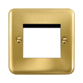 Front view of Scolmore DPSB311 New Media Euro plate