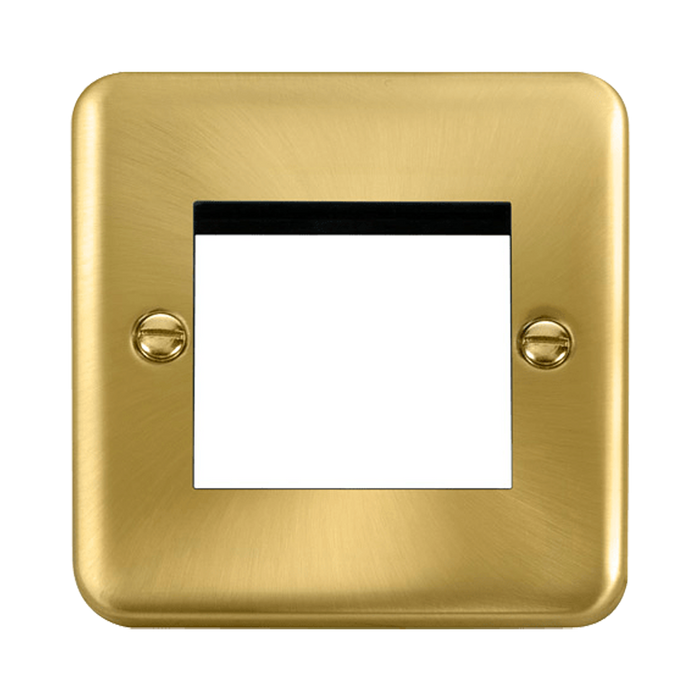 Front view of Scolmore DPSB311 New Media Euro plate