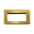 Front view of Scolmore DPSB312 New Media Euro plate