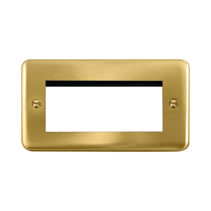 Front view of Scolmore DPSB312 New Media Euro plate