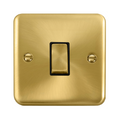Click Deco Plus Satin Brass 1G Light Switch DPSB411BK