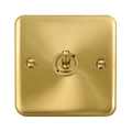 Click Deco Plus Satin Brass 1G Toggle Switch DPSB421