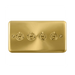 Click Deco Plus Satin Brass 4G Toggle Switch DPSB424