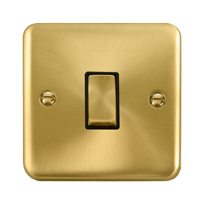 Click Deco Plus Satin Brass Intermediate Switch DPSB425BK