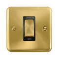 Click Deco Plus Satin Brass 45A Cooker Switch DPSB500BK