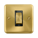 Click Deco Plus Satin Brass 45A Cooker Switch DPSB500BK