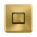 Click Deco Plus Satin Brass 10A Fan Isolator Switch DPSB520BK