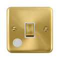 Click Deco Plus Satin Brass 20A Double Pole Switch with Flex DPSB522WH