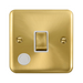Click Deco Plus Satin Brass 20A Double Pole Switch with Flex DPSB522WH