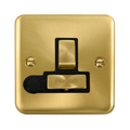 Click Deco Plus Satin Brass 13A Switched Spur with Flex DPSB551BK