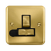 Click Deco Plus Satin Brass 13A Switched Spur with Flex DPSB551BK