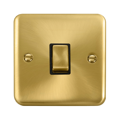 Click Deco Plus Satin Brass 20A Double Pole Switch DPSB722BK
