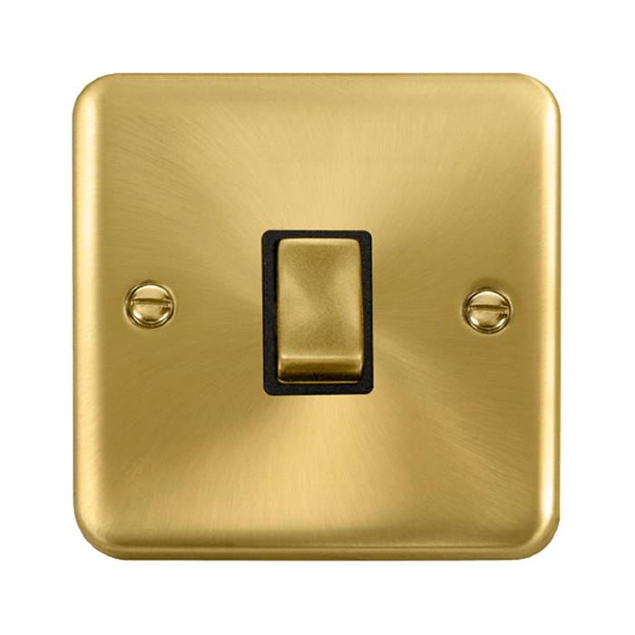 Click Deco Plus Satin Brass 20A Double Pole Switch DPSB722BK