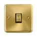 Click Deco Plus Satin Brass 20A Double Pole Switch DPSB722BK