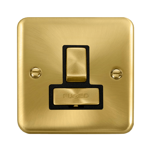 Click Deco Plus Satin Brass 13A Switched Spur DPSB751BK