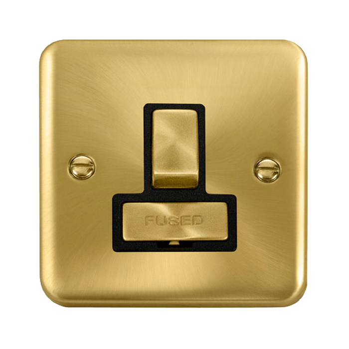 Click Deco Plus Satin Brass 13A Switched Spur DPSB751BK