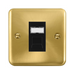 Click Deco Plus Satin Brass Cat6 Data Socket DPSBRJ456BK