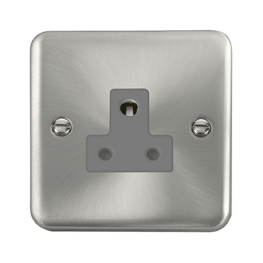 Click Deco Plus Satin Chrome 5A Unswitched Socket DPSC038GY