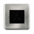 Click Deco Plus Satin Chrome 5A Unswitched Socket DPSC038MBK